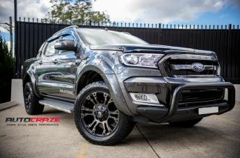 FORD-RANGER-VAPOR-BLACK-MACHINED-WITH-DARK-TINT